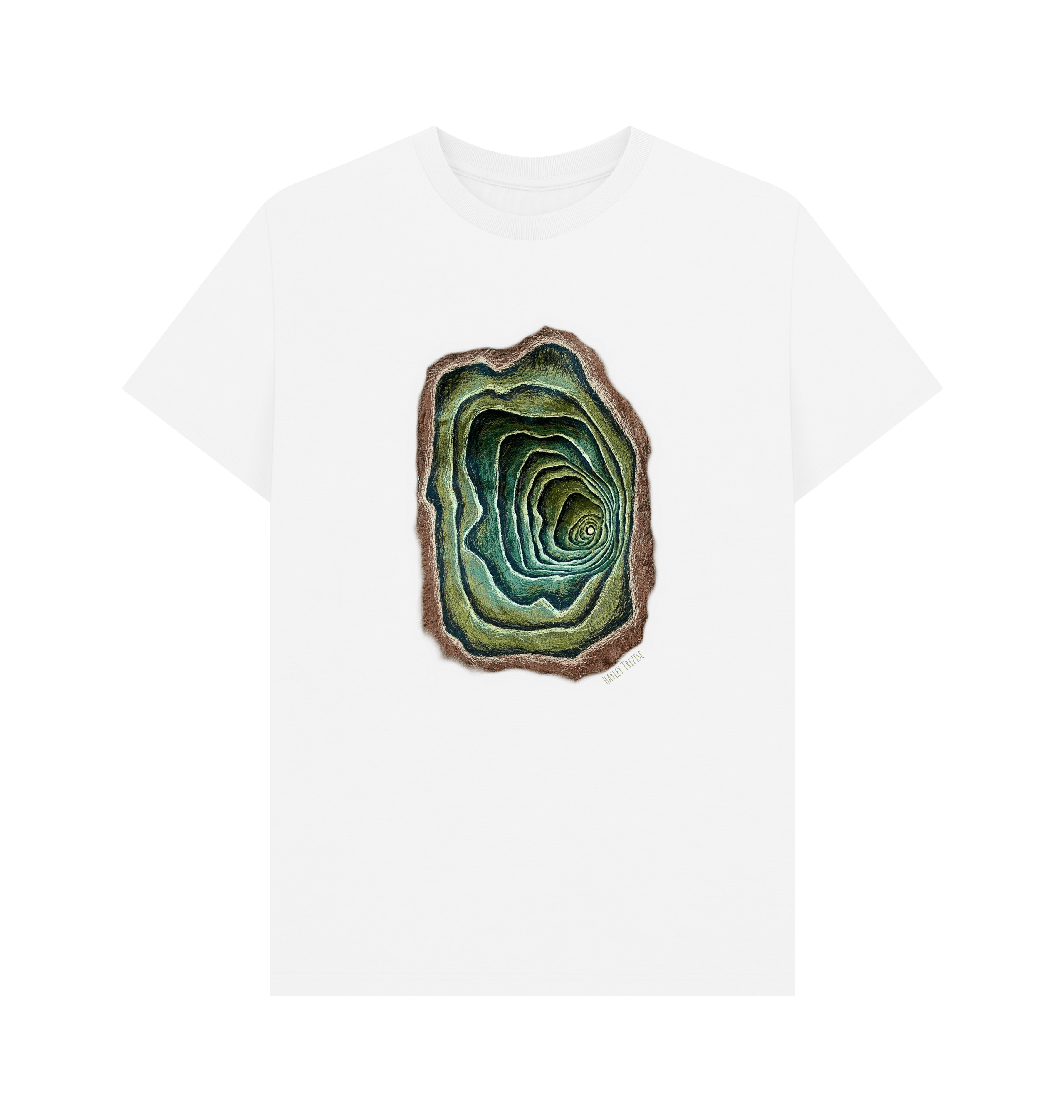 White Printed T-shirt Front