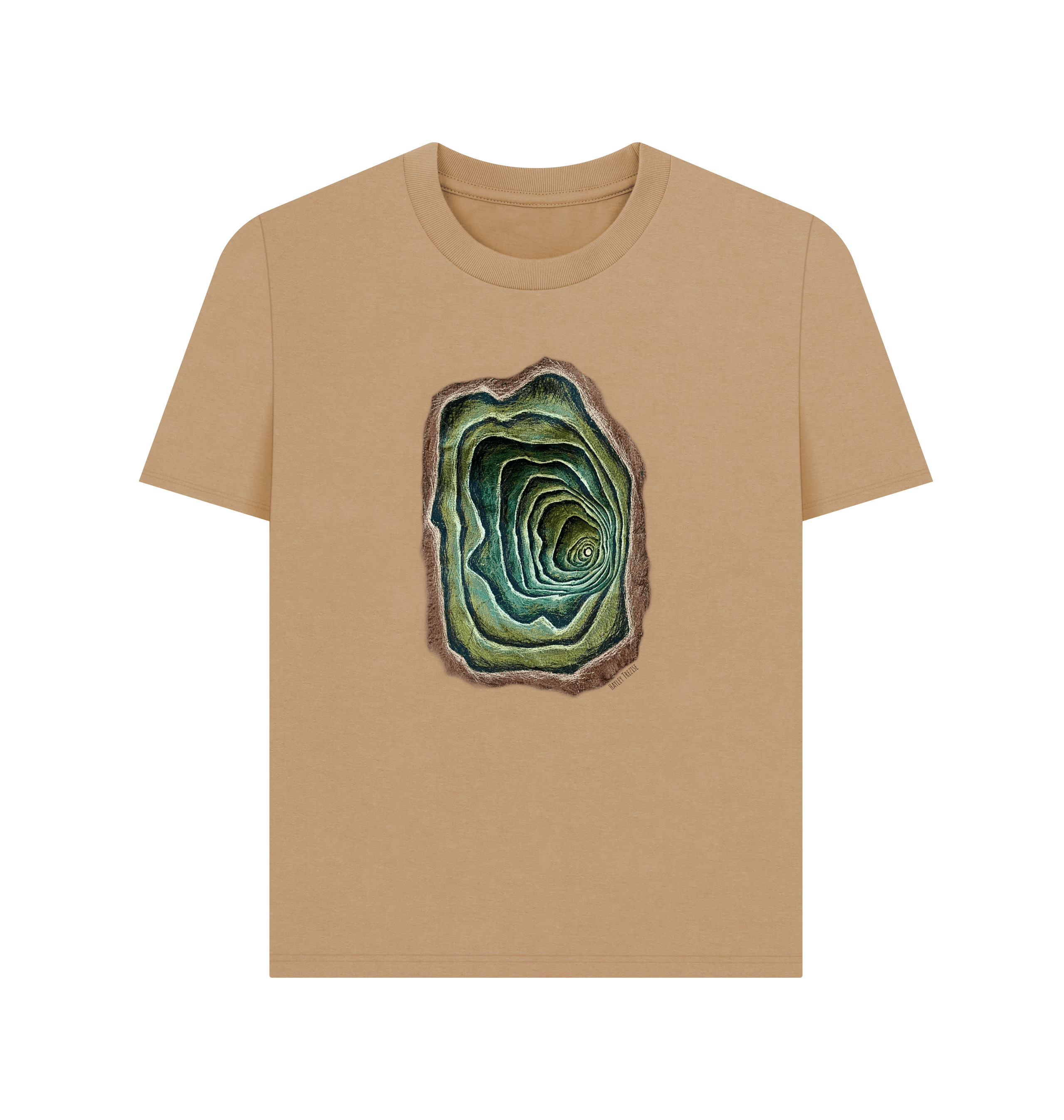Sand Printed T-shirt Front