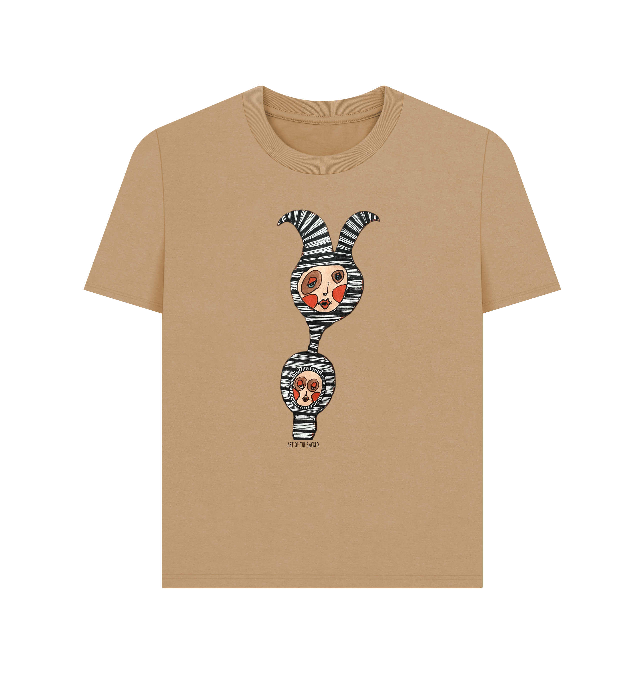 Sand Printed T-shirt Front