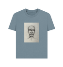 Stone Blue Printed T-shirt Front