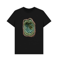 Black Printed T-shirt Front