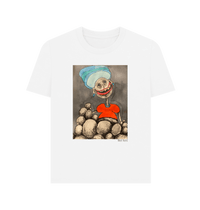White Printed T-shirt Front