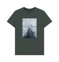 Dark Grey Printed T-shirt Front