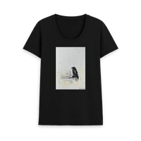 Black Printed T-shirt Front
