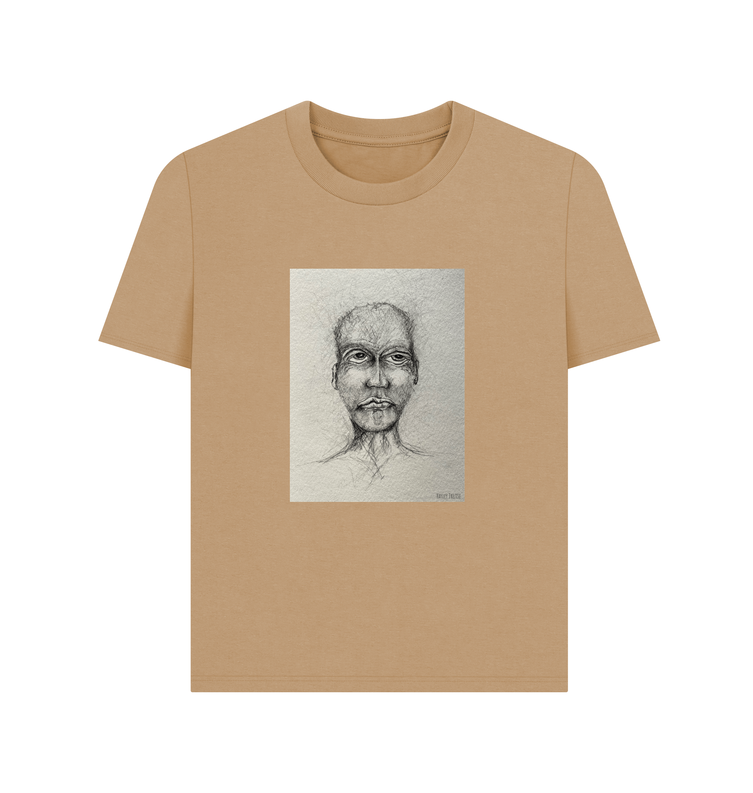 Sand Printed T-shirt Front