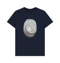Navy Blue Printed T-shirt Front