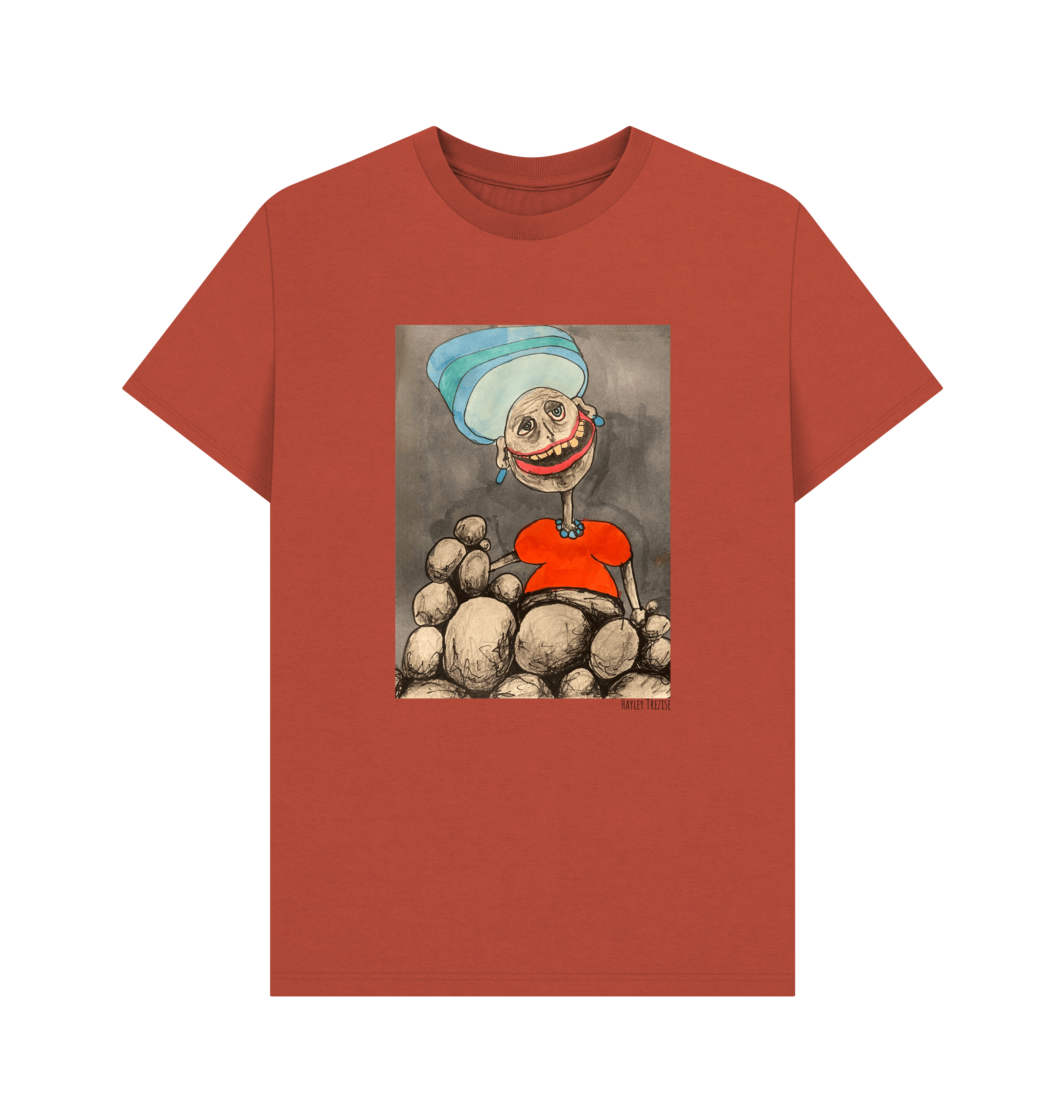 Rust Printed T-shirt Front