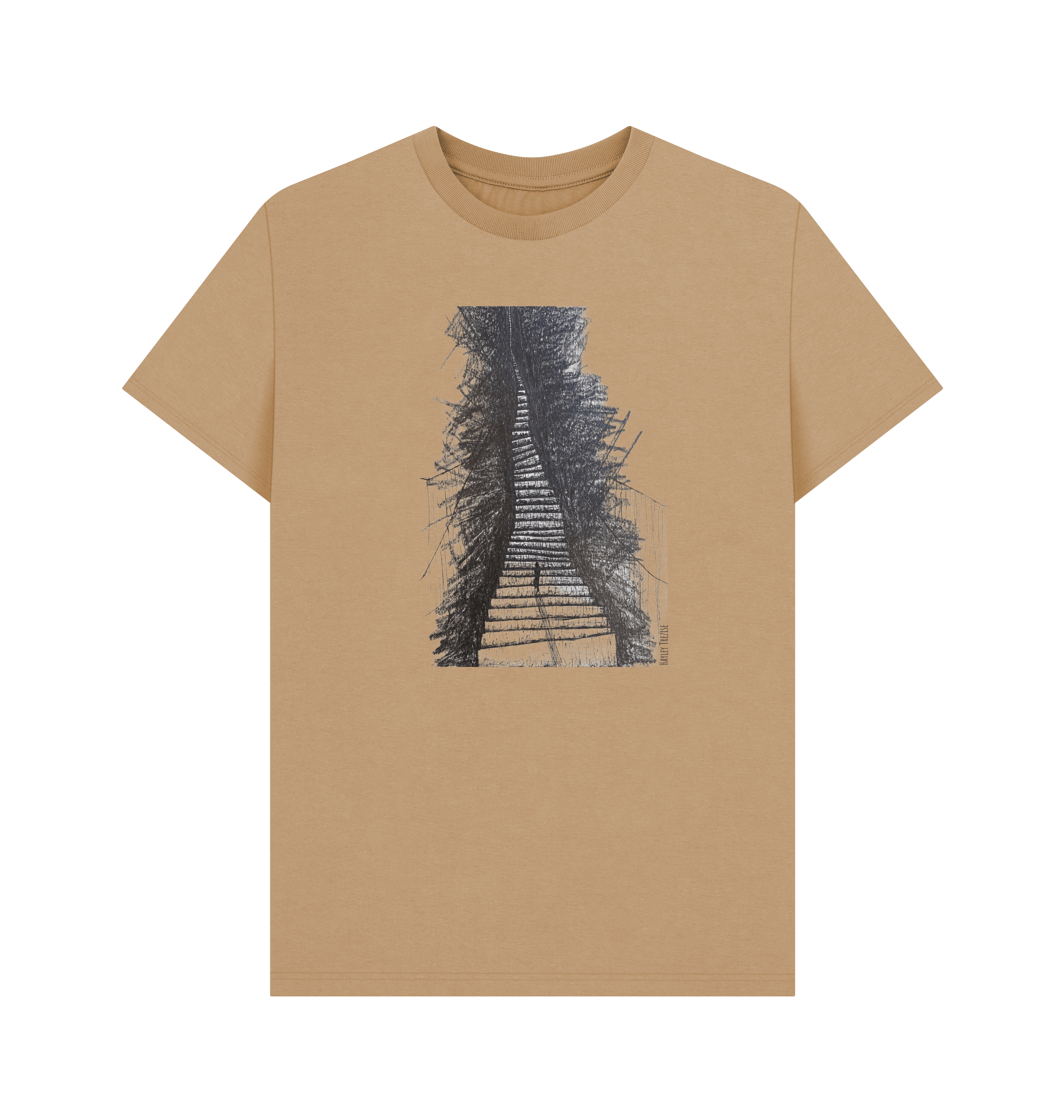 Sand Printed T-shirt Front