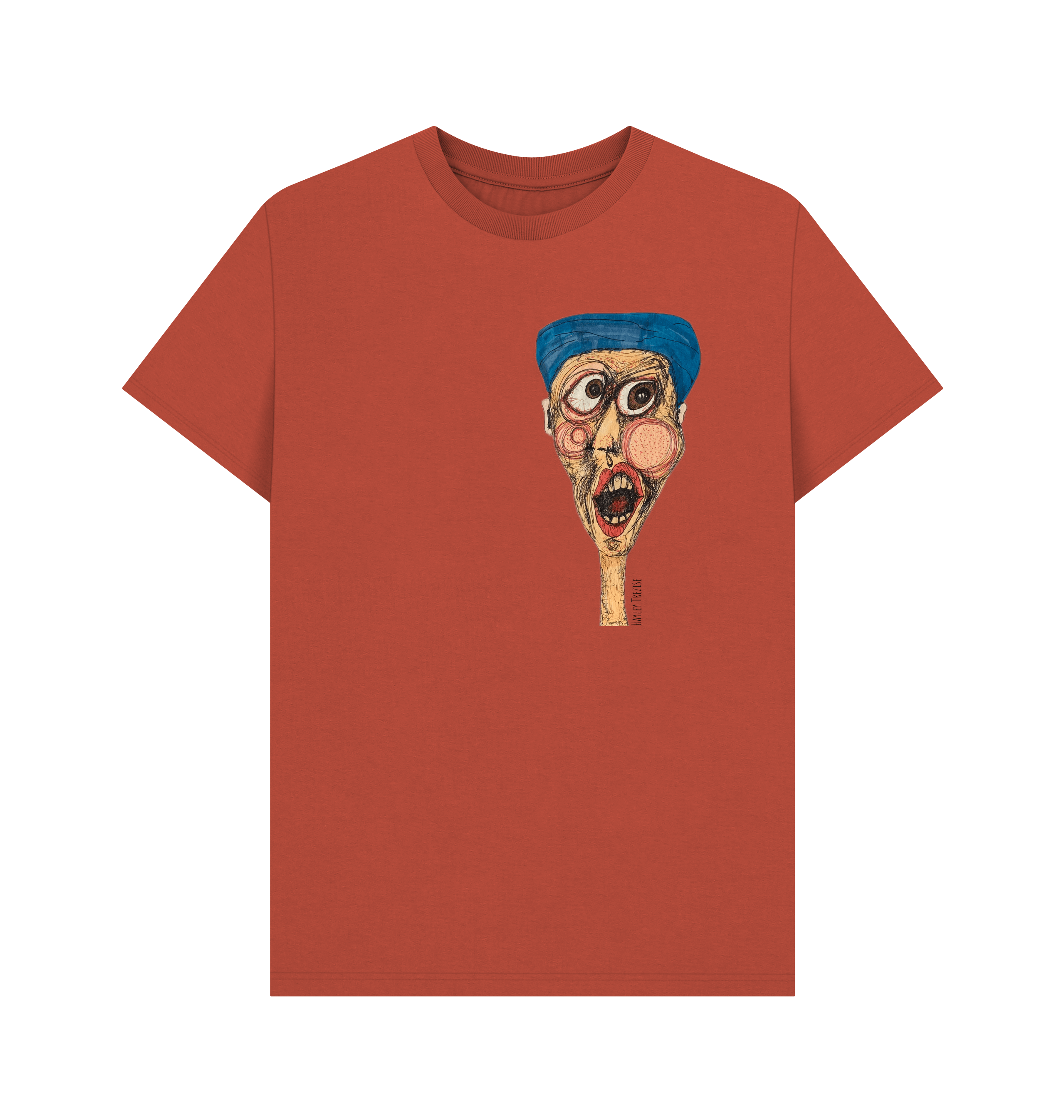 Rust Printed T-shirt Front