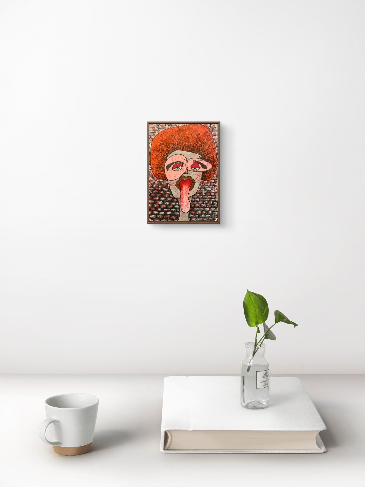 Will you be my valentine -A6 painting