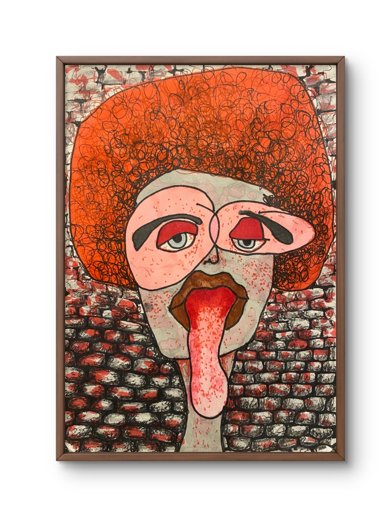 Will you be my valentine -A6 painting