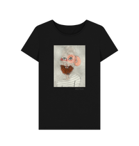 Black Printed T-shirt Front