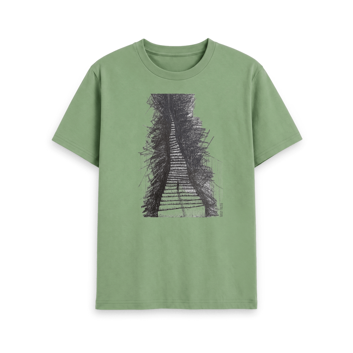 Sage Printed T-shirt Front