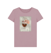 Mauve Printed T-shirt Front