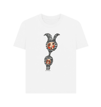 White Printed T-shirt Front