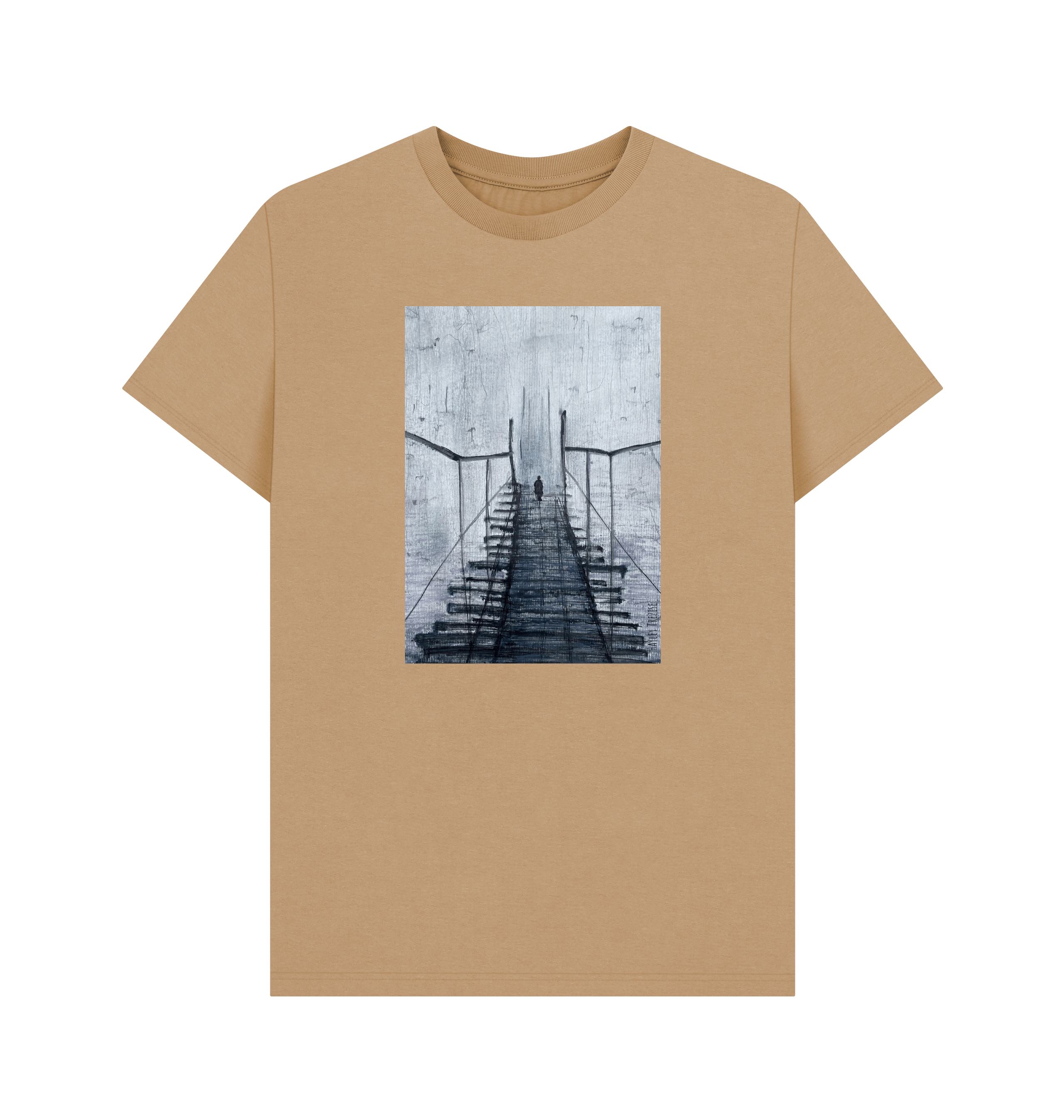 Sand Printed T-shirt Front
