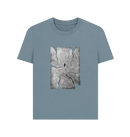 Stone Blue Printed T-shirt Front