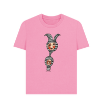 Rose Pink Printed T-shirt Front
