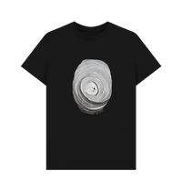 Black Printed T-shirt Front