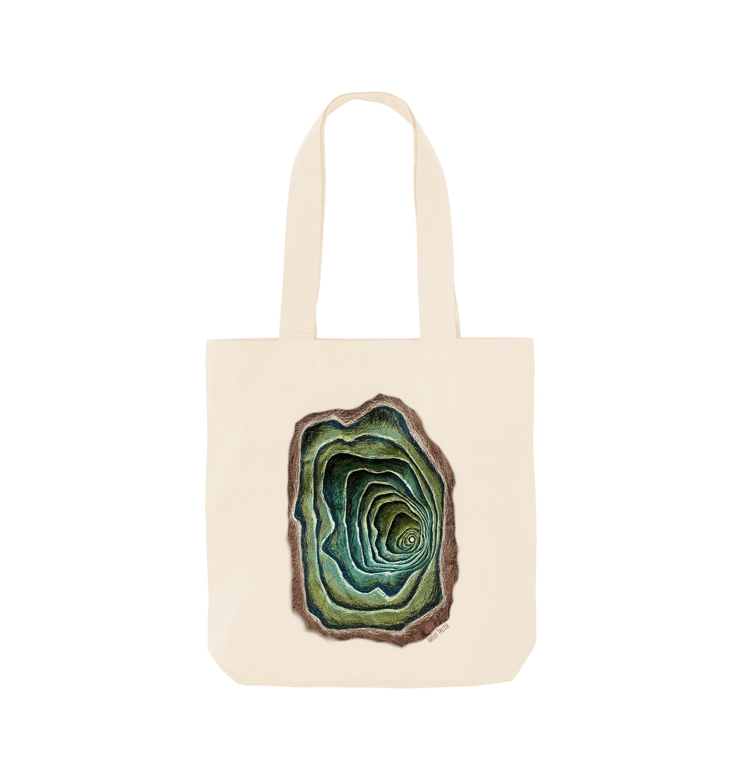 Natural Printed Bag Front