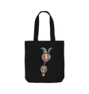 Black Printed Bag Front