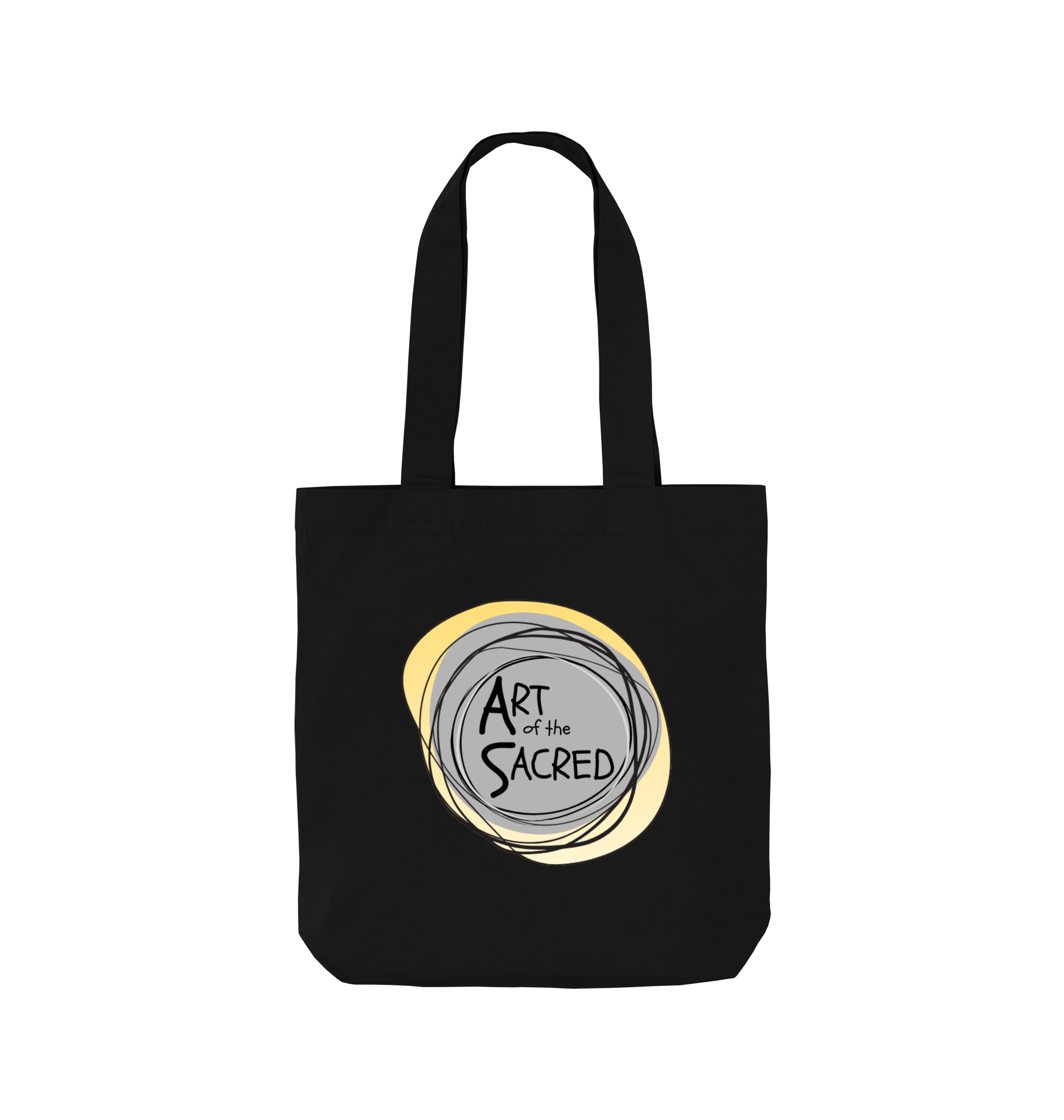 Black Printed Bag Front