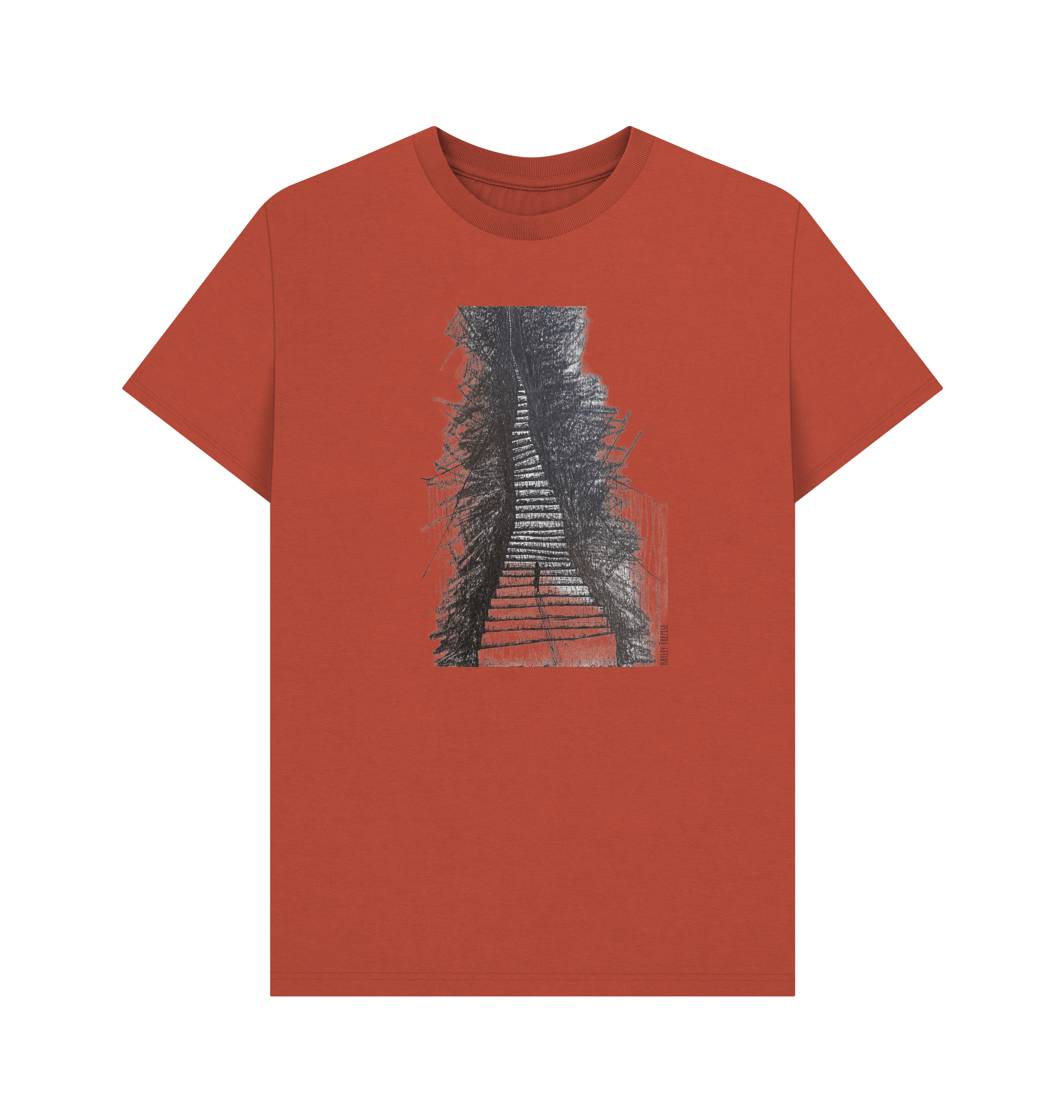 Rust Printed T-shirt Front