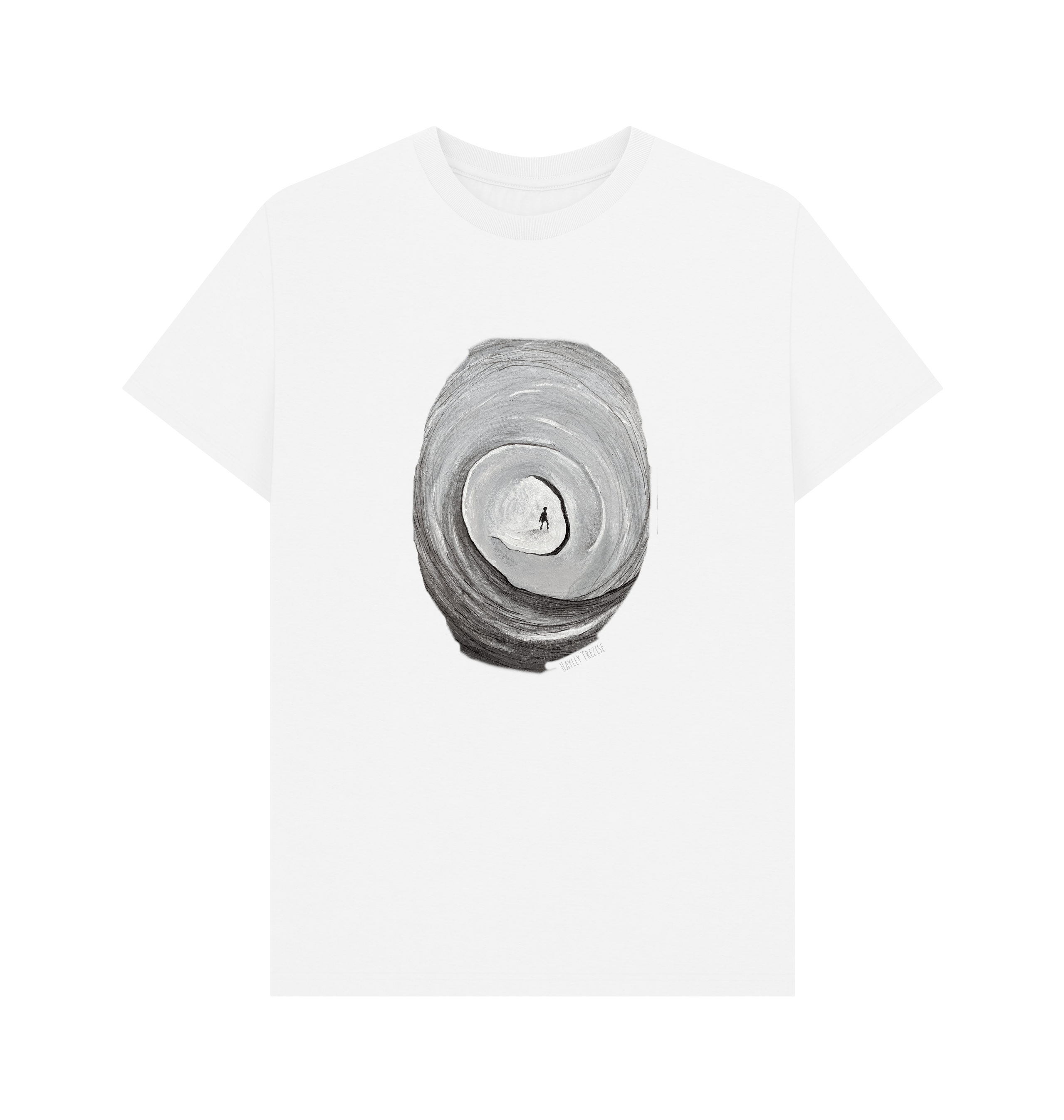 White Printed T-shirt Front