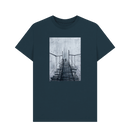 Denim Blue Printed T-shirt Front