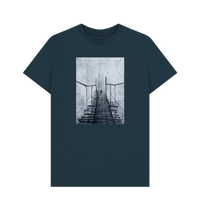 Denim Blue Printed T-shirt Front