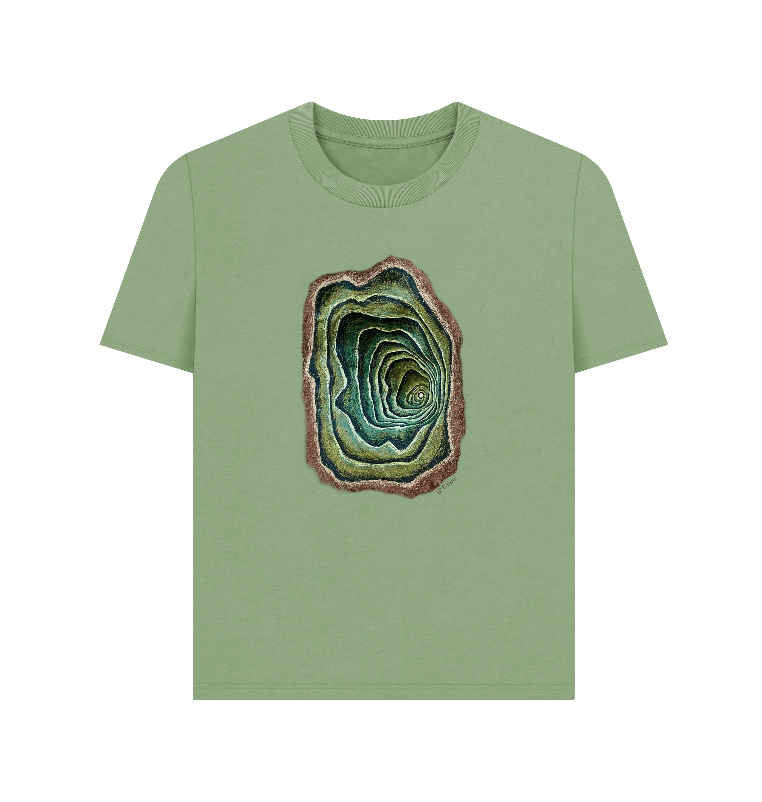 Sage Printed T-shirt Front