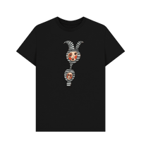 Black Printed T-shirt Front