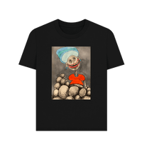 Black Printed T-shirt Front