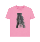 Rose Pink Printed T-shirt Front