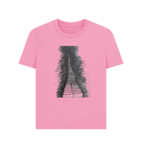 Rose Pink Printed T-shirt Front