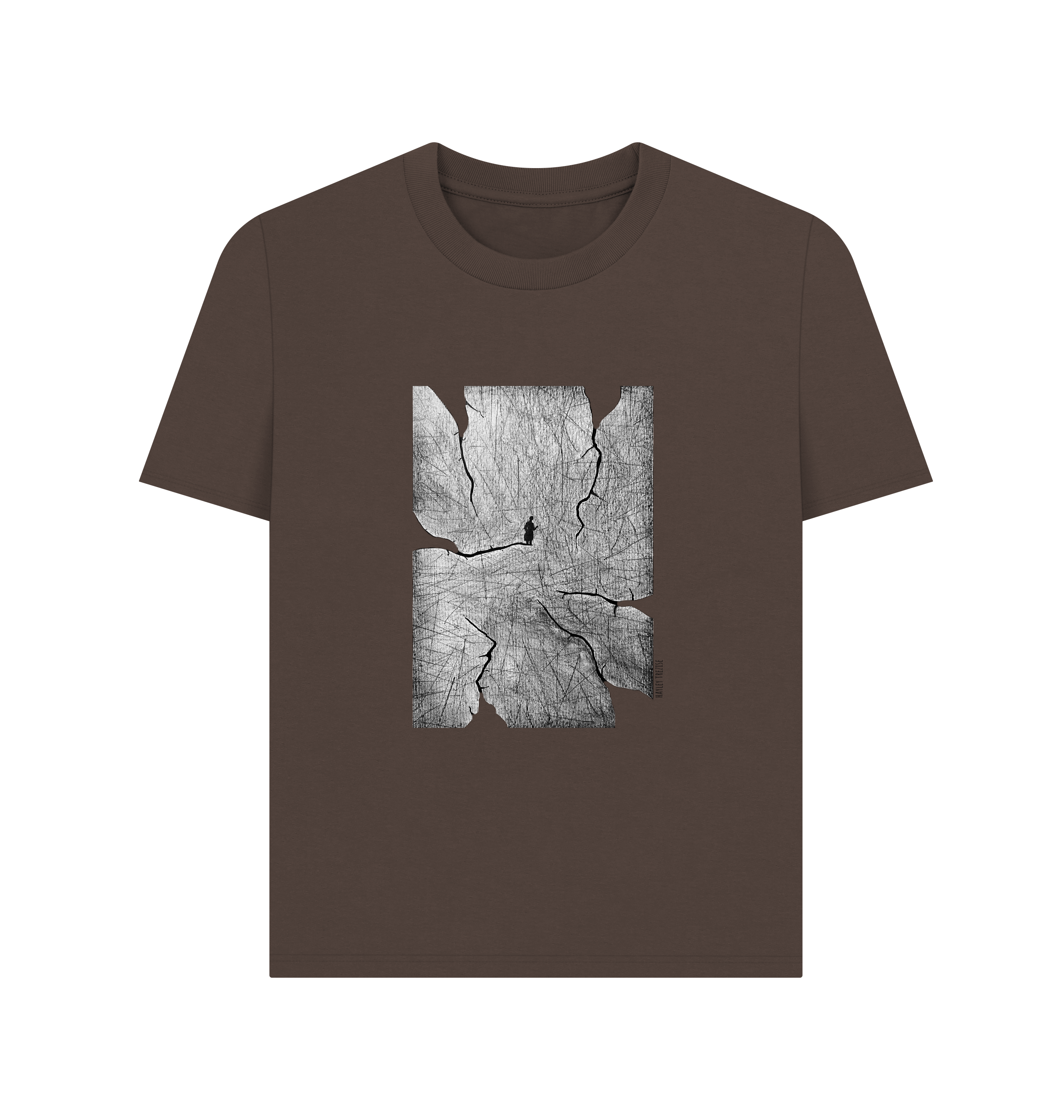 Chocolate Printed T-shirt Front