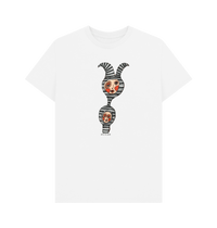 White Printed T-shirt Front