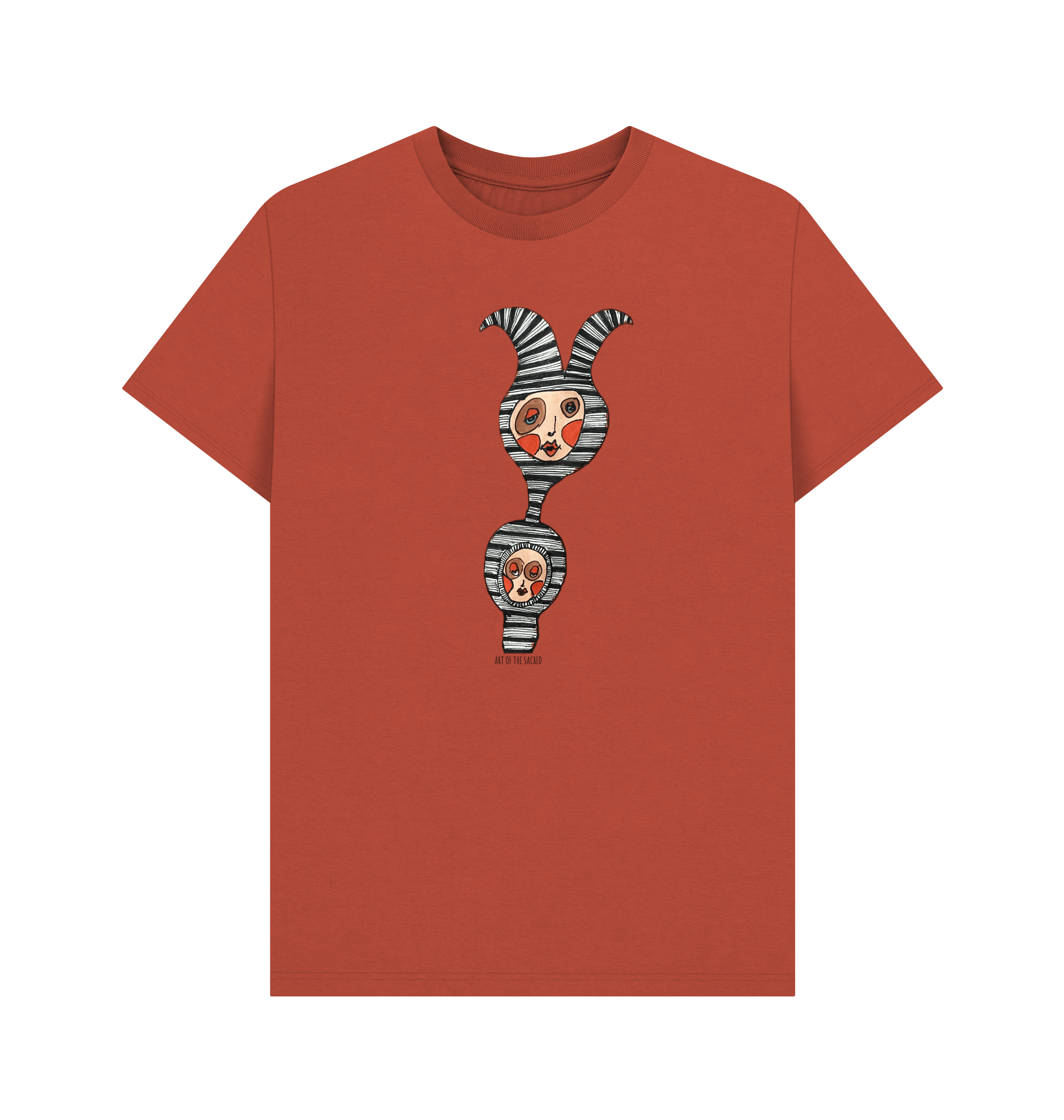 Rust Printed T-shirt Front