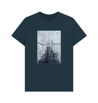 Denim Blue Printed T-shirt Front