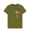 Moss Green Printed T-shirt Front