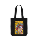Black Printed Bag Front