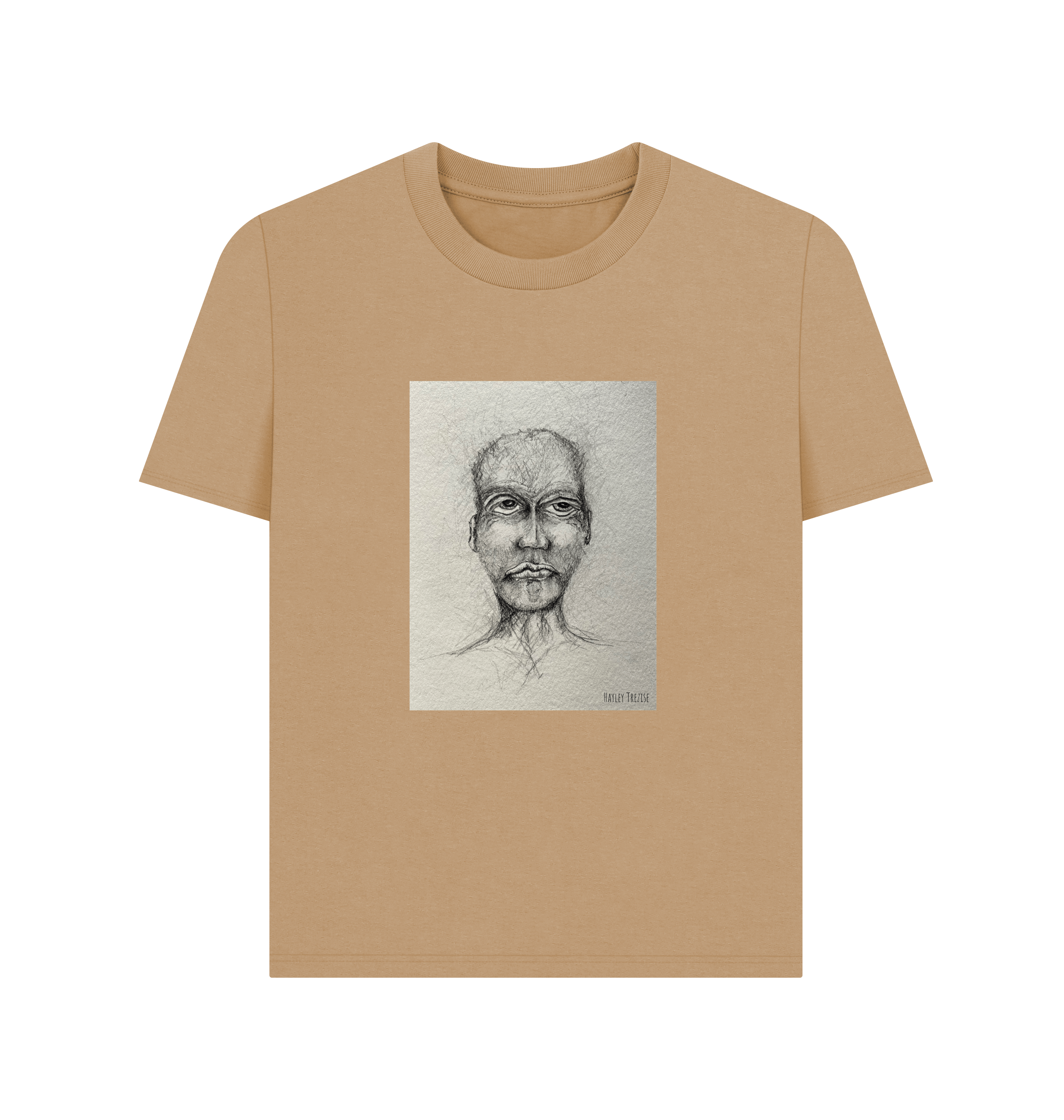 Sand Printed T-shirt Front