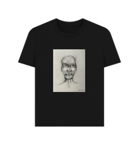 Black Printed T-shirt Front