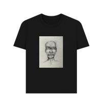 Black Printed T-shirt Front