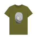 Moss Green Printed T-shirt Front