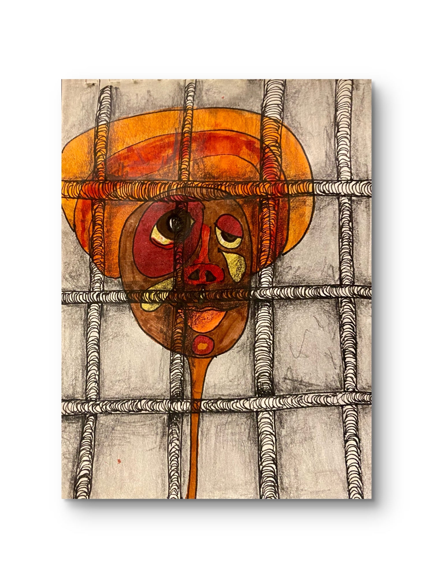 Trapped - A6 painting