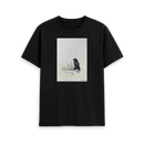 Black Printed T-shirt Front