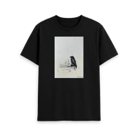 Black Printed T-shirt Front
