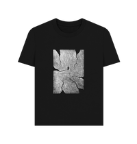 Black Printed T-shirt Front