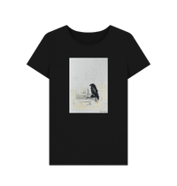 Black Printed T-shirt Front